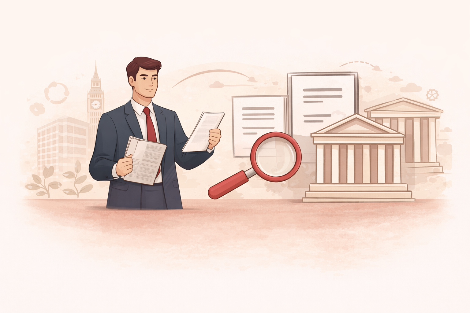 Illustration representing compliance support